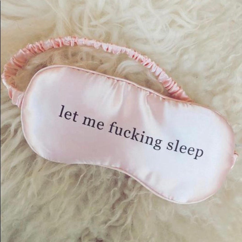 NEW sleep mask, pink 💓